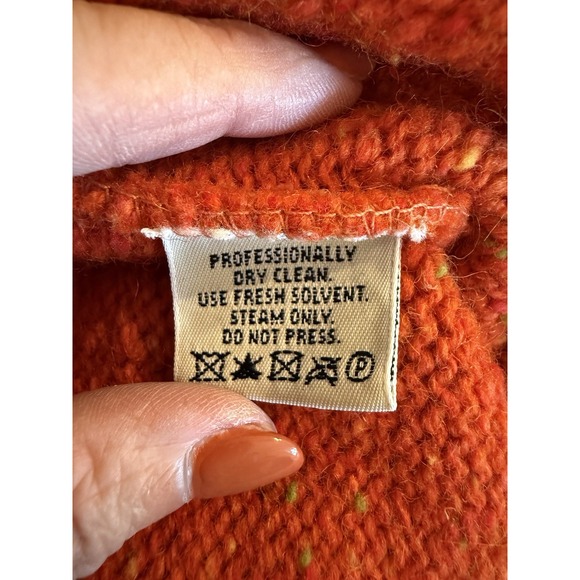 90's Vintage Eddie Bauer Winter Wool Ski Sweater size Large - Picture 4 of 5